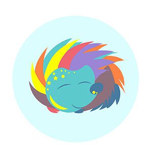 rainbow-hedgehog-sticker